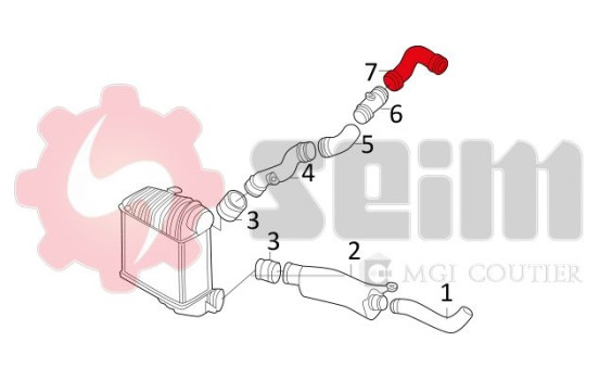 Charger Air Hose, Image 2