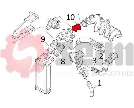 Charger Air Hose, Image 3