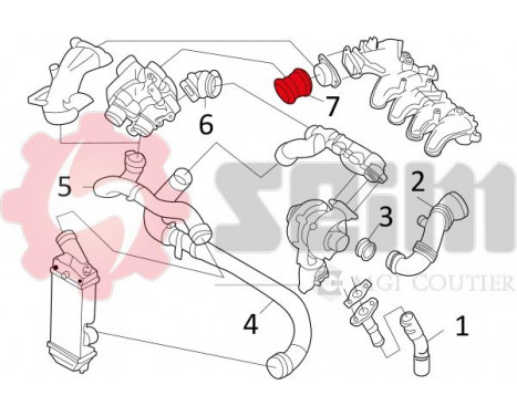 Charger Air Hose, Image 2