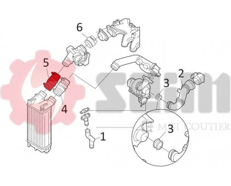 Charger Air Hose, Image 3