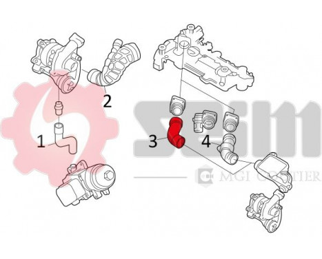 Charger Air Hose, Image 2