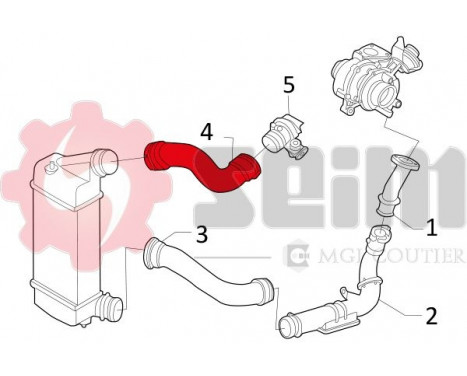 Charger Air Hose, Image 3