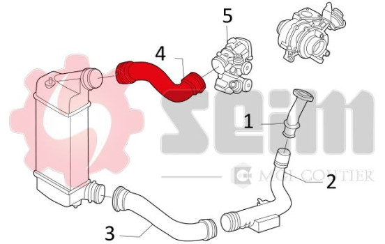 Charger Air Hose, Image 4