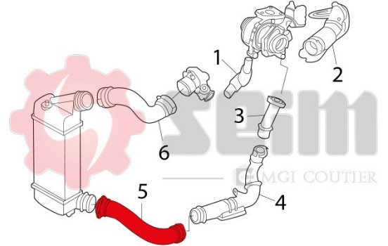 Charger Air Hose, Image 2
