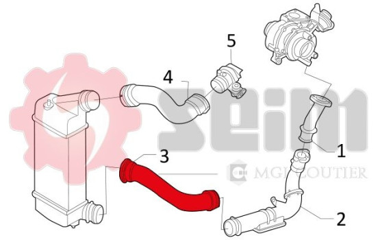 Charger Air Hose, Image 3