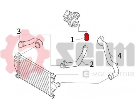 Charger Air Hose, Image 14