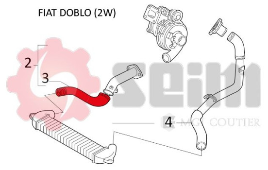 Charger Air Hose, Image 3