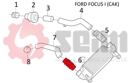 Charger Air Hose, Image 3
