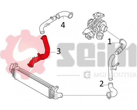 Charger Air Hose, Image 2