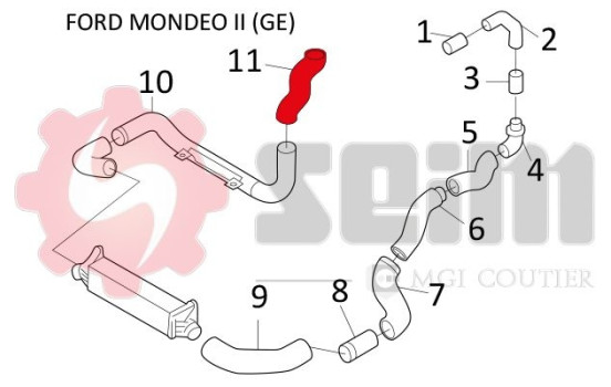 Charger Air Hose, Image 2