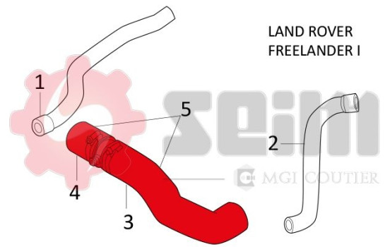 Charger Air Hose, Image 2