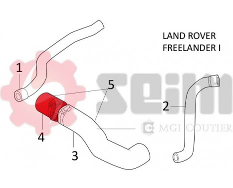 Charger Air Hose, Image 2