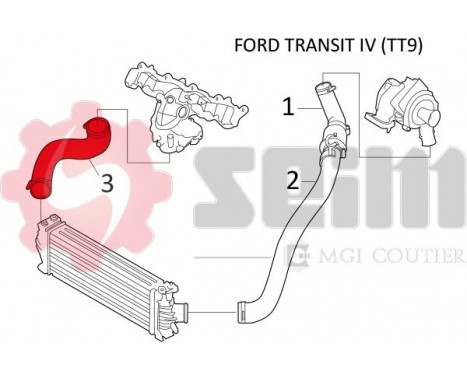 Charger Air Hose, Image 2