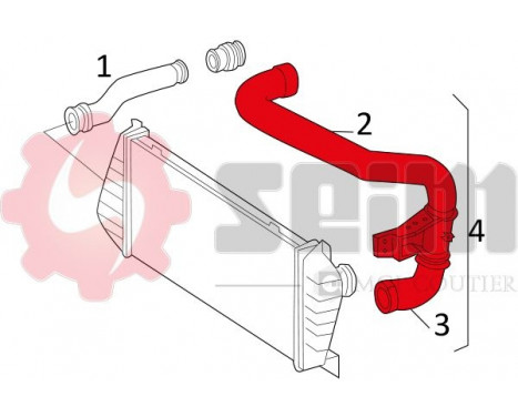 Charger Air Hose, Image 2