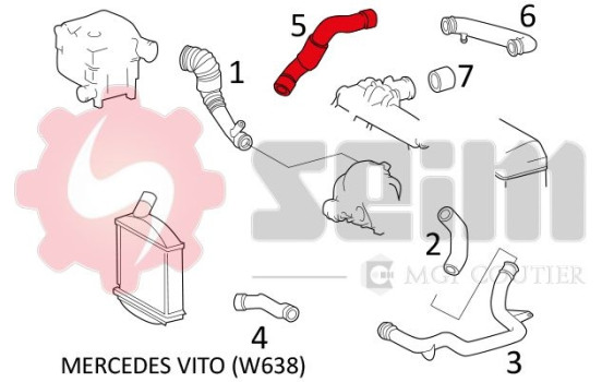 Charger Air Hose, Image 2