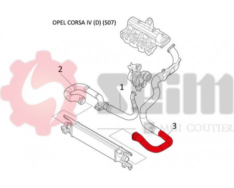 Charger Air Hose, Image 2