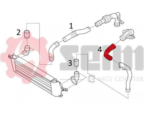 Charger Air Hose, Image 2
