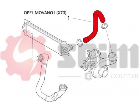 Charger Air Hose, Image 2