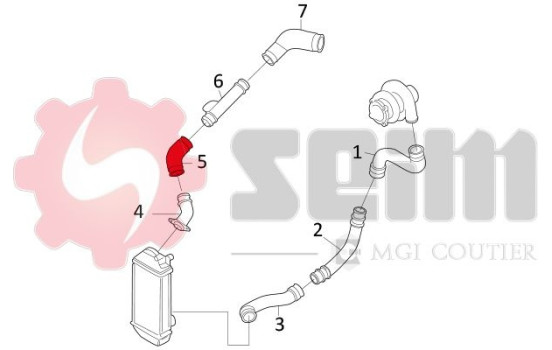 Charger Air Hose, Image 2