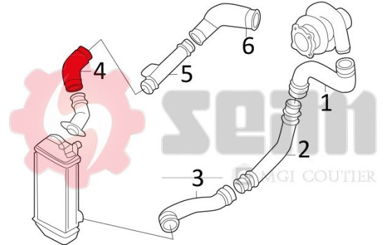 Charger Air Hose, Image 4