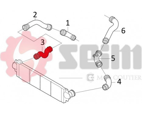 Charger Air Hose, Image 2