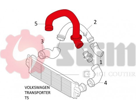 Charger Air Hose, Image 2