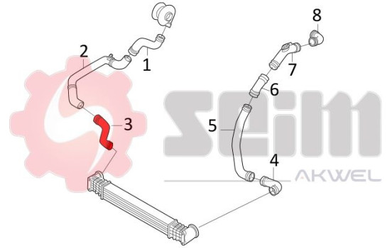 Charger Air Hose, Image 3