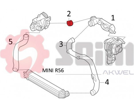 Charger Air Hose, Image 7