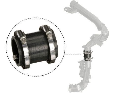 Charging air hose 09-1505 Gates, Image 2