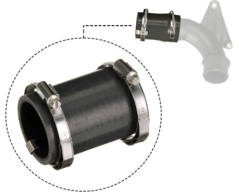 Charging air hose 09-1510 Gates, Image 2