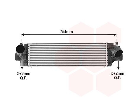 Intercooler, charge air cooler 06014703 International Radiators