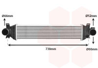 Intercooler, charge air cooler 18014709 International Radiators