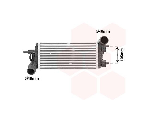 Intercooler, charge air cooler 18014739 International Radiators