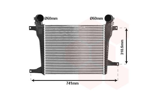 Intercooler, charge air cooler 37014708 International Radiators