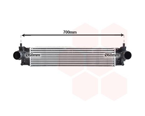 Intercooler, charge air cooler 58014704 International Radiators
