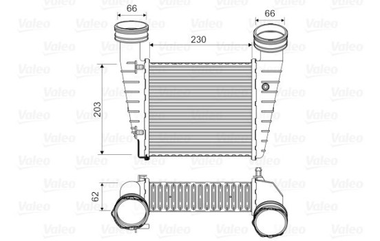 Intercooler, charge air cooler 817938 Valeo