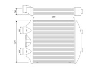 Intercooler, charge air cooler 818393 Valeo