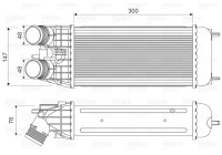 Intercooler, charge air cooler 818547 Valeo