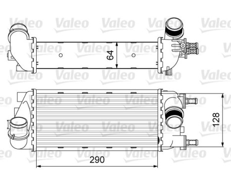 Intercooler, charge air cooler 818585 Valeo