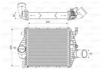Intercooler, charge air cooler 818590 Valeo