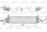 Intercooler, charge air cooler 818633 Valeo