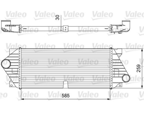 Intercooler, charge air cooler 818635 Valeo