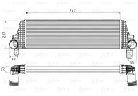 Intercooler, charge air cooler 818659 Valeo