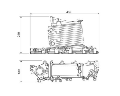 Intercooler, charge air cooler 818683 Valeo