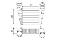 Intercooler, charge air cooler 818720 Valeo