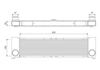 Intercooler, charge air cooler 818807 Valeo