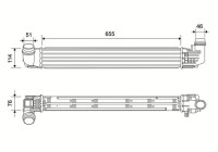 Intercooler, charge air cooler 822940 Valeo