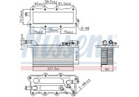 Intercooler, charge air cooler 96122 Nissens