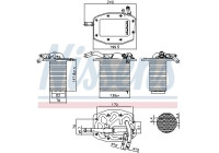 Intercooler, charge air cooler 961297 Nissens