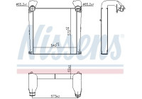 Intercooler, charge air cooler 961331 Nissens